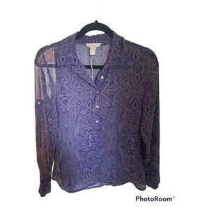Banana Republic purple lightweight sheer top. Sz.XS